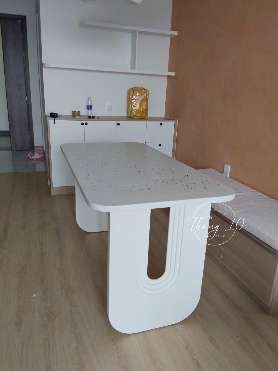 Gỗ cao su mặt đá Terrazzo D1400 x R700 x C7500 mm (5)